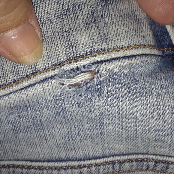 Joe's Jeans The Icon Mid Rise Skinny Ankle Raw Hem Light Blue-Defect - Picture 6 of 6